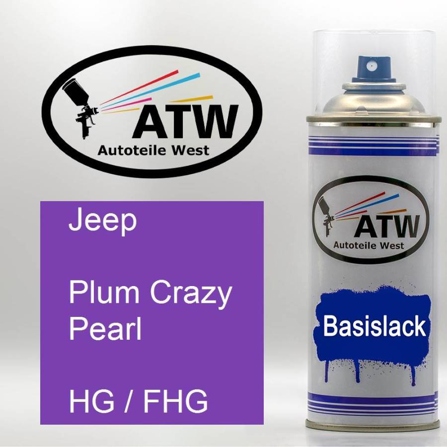 Jeep, Plum Crazy Pearl, HG / FHG: 400ml Sprühdose, von ATW Autoteile West.